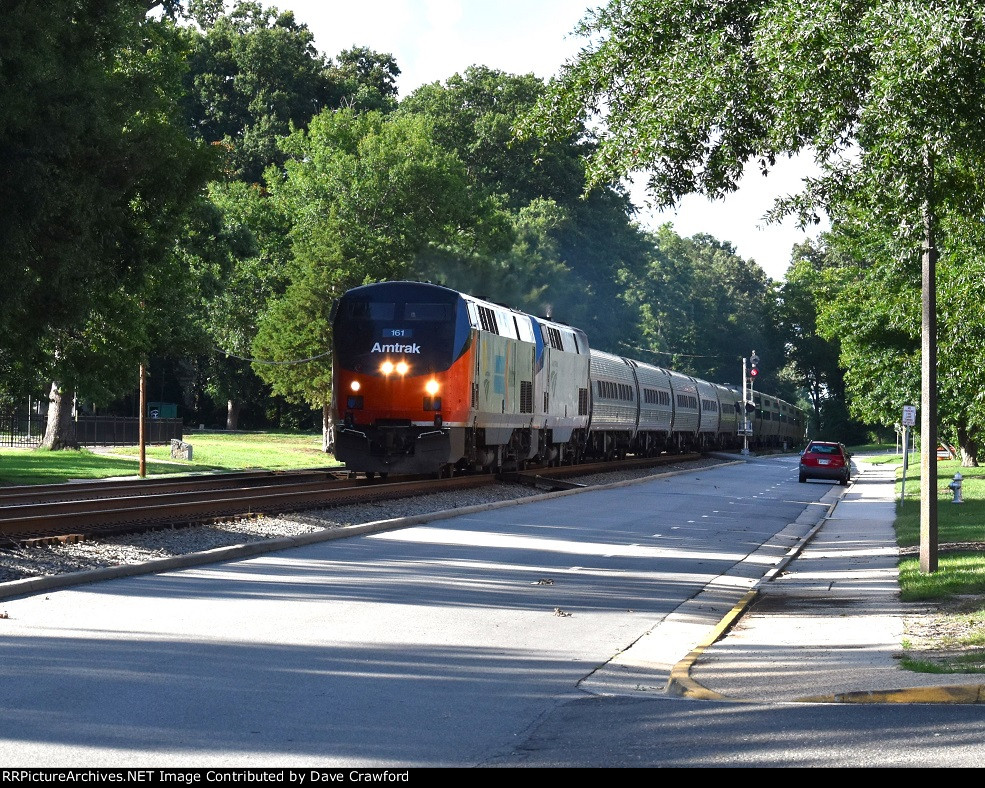 Anniversary Loco 161 leads the Silver Star Through Ashland